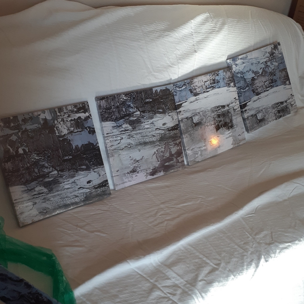Art Print Set Of Four Abrstract Contemporary